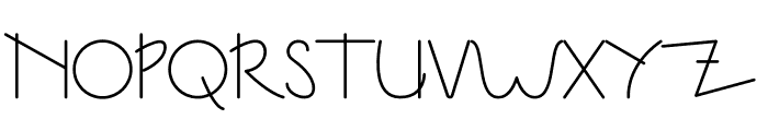 Kinabalu Thin Font UPPERCASE