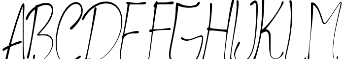 Kinanshi Font UPPERCASE