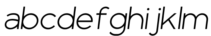 Kincrev Italic Font LOWERCASE