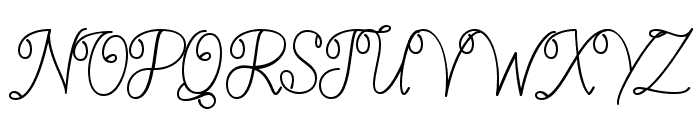 Kind Handwriting Font UPPERCASE