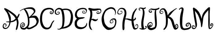 Kind wizard Fu Font UPPERCASE