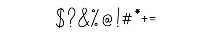 Kinda Sweet Font OTHER CHARS