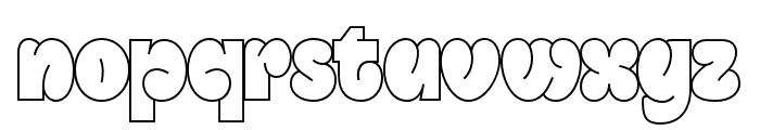 Kinder Ground Outline Font LOWERCASE