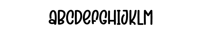 Kinder Rainbow Font LOWERCASE