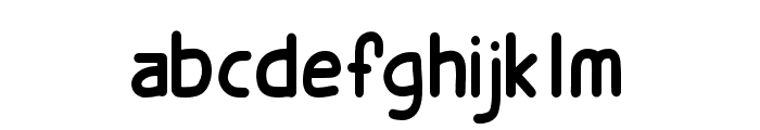 Kindergarten-Regular Font LOWERCASE