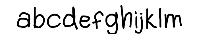 Kindergarten School Font LOWERCASE