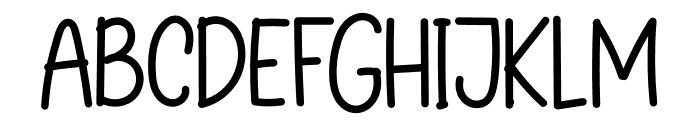 Kindergarten Font UPPERCASE