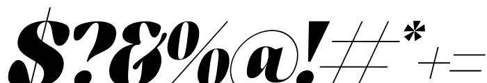 Kindora Bufferly Italic Font OTHER CHARS
