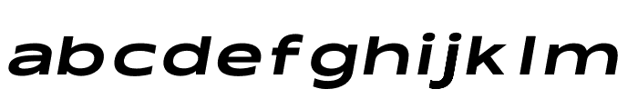 Kinetic - Bold Oblique Font LOWERCASE