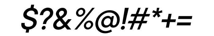Kinetic Regular Italic Font OTHER CHARS