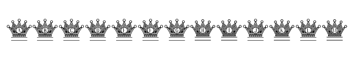 King Crown Font UPPERCASE