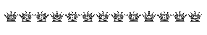 King Crown Font UPPERCASE