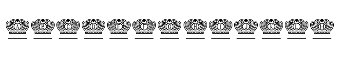 King Crown Font LOWERCASE