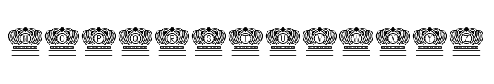 King Crown Font LOWERCASE