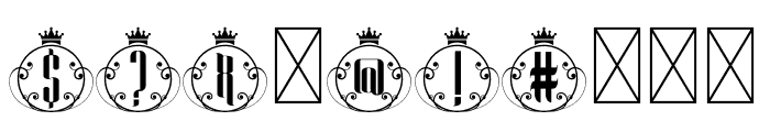King Monogram Font OTHER CHARS
