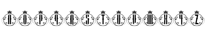 King Monogram Font UPPERCASE