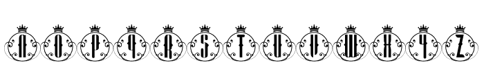 King Monogram Font LOWERCASE