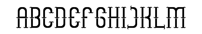 King Western Font LOWERCASE