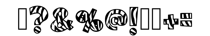 King Zebra Regular Font OTHER CHARS