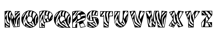 King Zebra Regular Font UPPERCASE