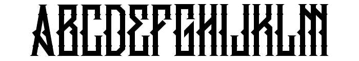 KingArmoredLCAlternate-Regular Font UPPERCASE