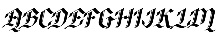 KingMelody-Italic Font UPPERCASE