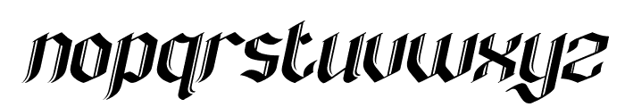 KingMelody-Italic Font LOWERCASE