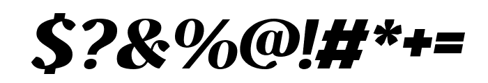 Kingcup Black Italic Font OTHER CHARS