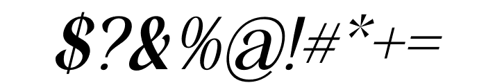 Kingdom Estella Serif Italic Font OTHER CHARS