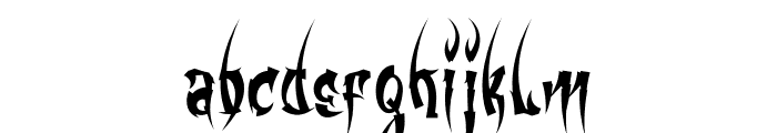 Kingfire Font LOWERCASE