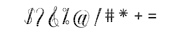 KinglaneHatching21 Font OTHER CHARS