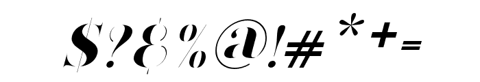 Kingsley-Italic Font OTHER CHARS