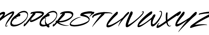 Kingsley Rockstar Italic Font UPPERCASE