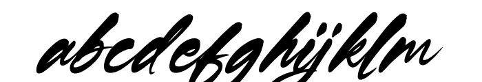 Kingsley Rockstar Italic Font LOWERCASE