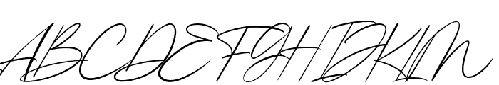 Kingston Signature Font UPPERCASE