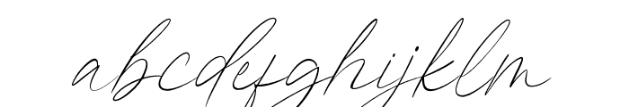 Kingston Signature Font LOWERCASE