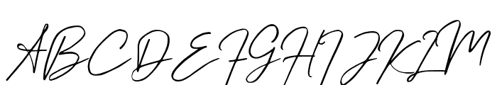 KingstonerSignatureAlt-Regular Font UPPERCASE