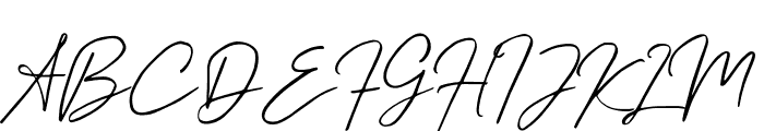 Kingstonersignature-Regular Font UPPERCASE