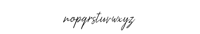 Kingstonersignature-Regular Font LOWERCASE