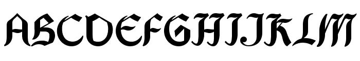 Kingthings Gothic Font UPPERCASE