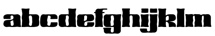 Kingtos ReblackBrush Font LOWERCASE