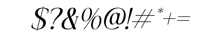 Kiprhany Italic Font OTHER CHARS