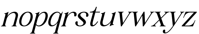Kirell Light Italic Font LOWERCASE