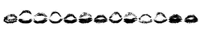 Kiss Kiss Font UPPERCASE