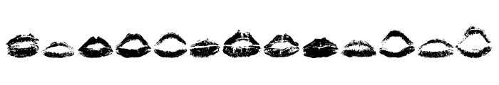 Kiss Kiss Font LOWERCASE