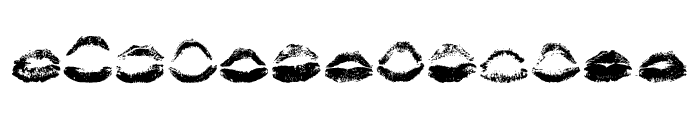 Kiss Kiss Font LOWERCASE