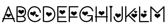 Kisses Love Font UPPERCASE
