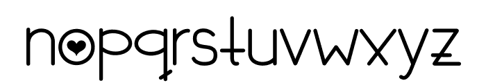 Kisses Love Font LOWERCASE