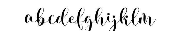 Kisyah Loved Regular Font LOWERCASE