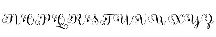KisyahLoved-Regular Font UPPERCASE